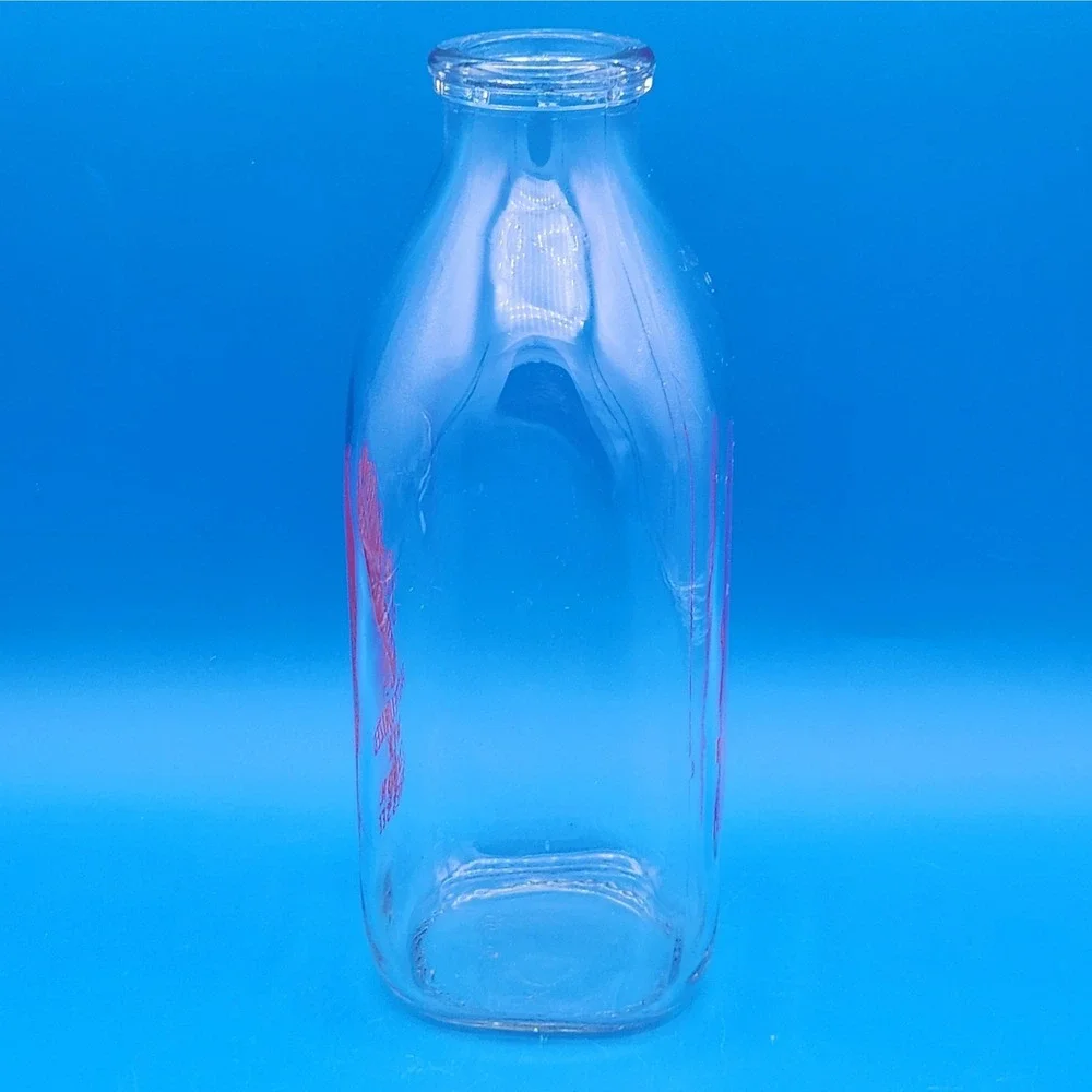 Vintage Perfection Dairy Sept 1966 Bottle Red Pyroglaze 1 Quart SSPQ ACL